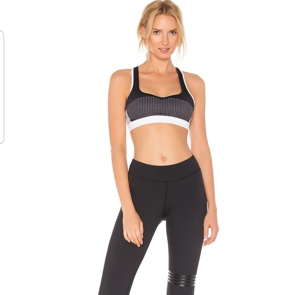Lilybod Chloe Superstar Black Sports Bra Nwot
